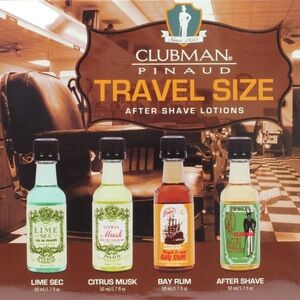 Travel Size After Shave Lotion Set - Green, Yellow, Red, Brown